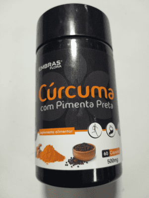 CÚRCUMA COM PIMENTA 500MG 60 CPS