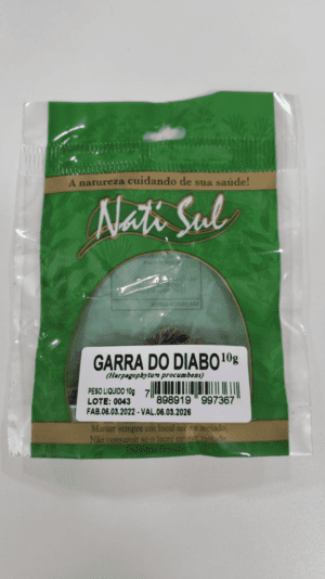 CHÁ GARRA DO DIABO 10 G GRANEL