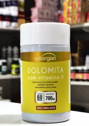 DOLOMITA COM VITAMINA D 700 MG 60 CPS SOLORGAN