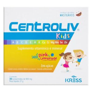 CENTROLIV KIDS SUPLEMENTO ALIMENTAR DE VITAMINAS E MINERAIS 30 CPS.