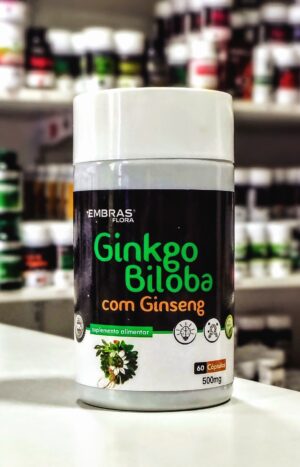 GINKGO BILOBA +GINSENG 500 MG 60 CPS EMBRAS FLORA