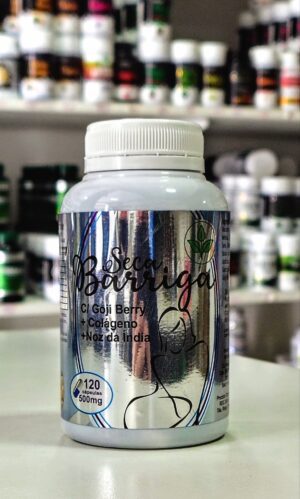 SECA BARRIGA C/GOJI+COLÁGENO+NOZ DA INDIA 500 MG 120 CPS