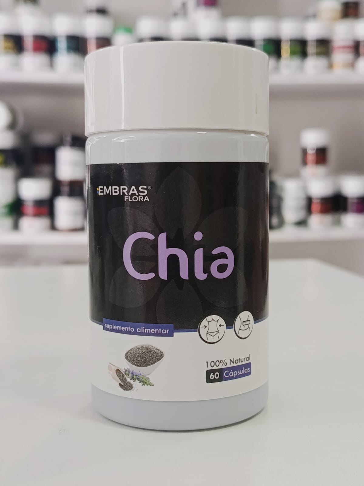CHIA 500MG 60CPS EMBRAS FLORA