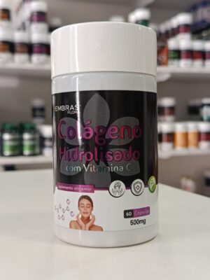 COLÁGENO HIDROLIZADO C/ VITAMINA C 500MG 60CPS EMBRAS FLORA