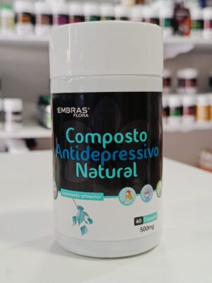 COMPOSTO ANTIDEPRESSIVO NATURAL 500MG 60CPS EMBRAS FLORA