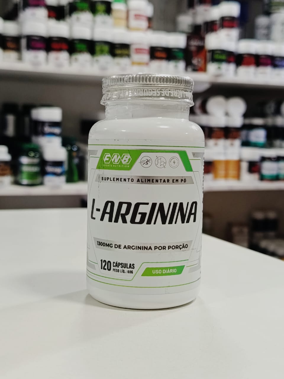 L-ARGININA 1300 MG 120 CPS FLORA NATIVA BRASIL