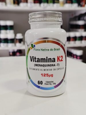 VITAMINA K2 125MCG 60CPS FLORA NATIVA DO BRASIL