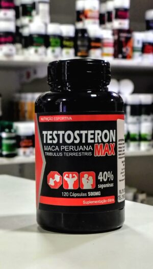 TESTOSTERON MAX/ 40% SAPONINAS, MACA PERUANA + TRIBULUS TERRESTRIS 500 MG 120 CPS RN (SUPLEMENTOS NATURAIS)