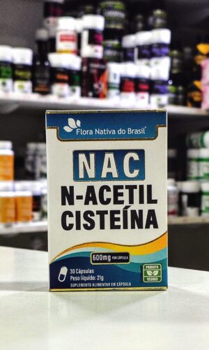 ACETILCISTEÍNA (NAC) 600MG 30 CPS FLORA NATIVA DO BRASIL