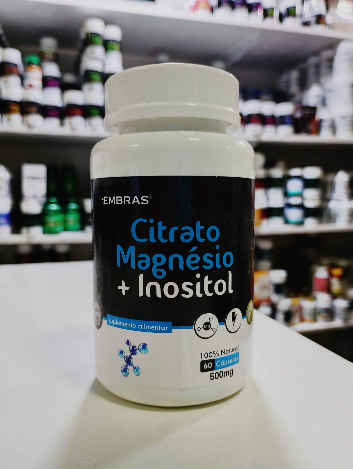 CITRATO MAGNÉSIO + INOSITOL 500MG 60CPS EMBRAS FLORA
